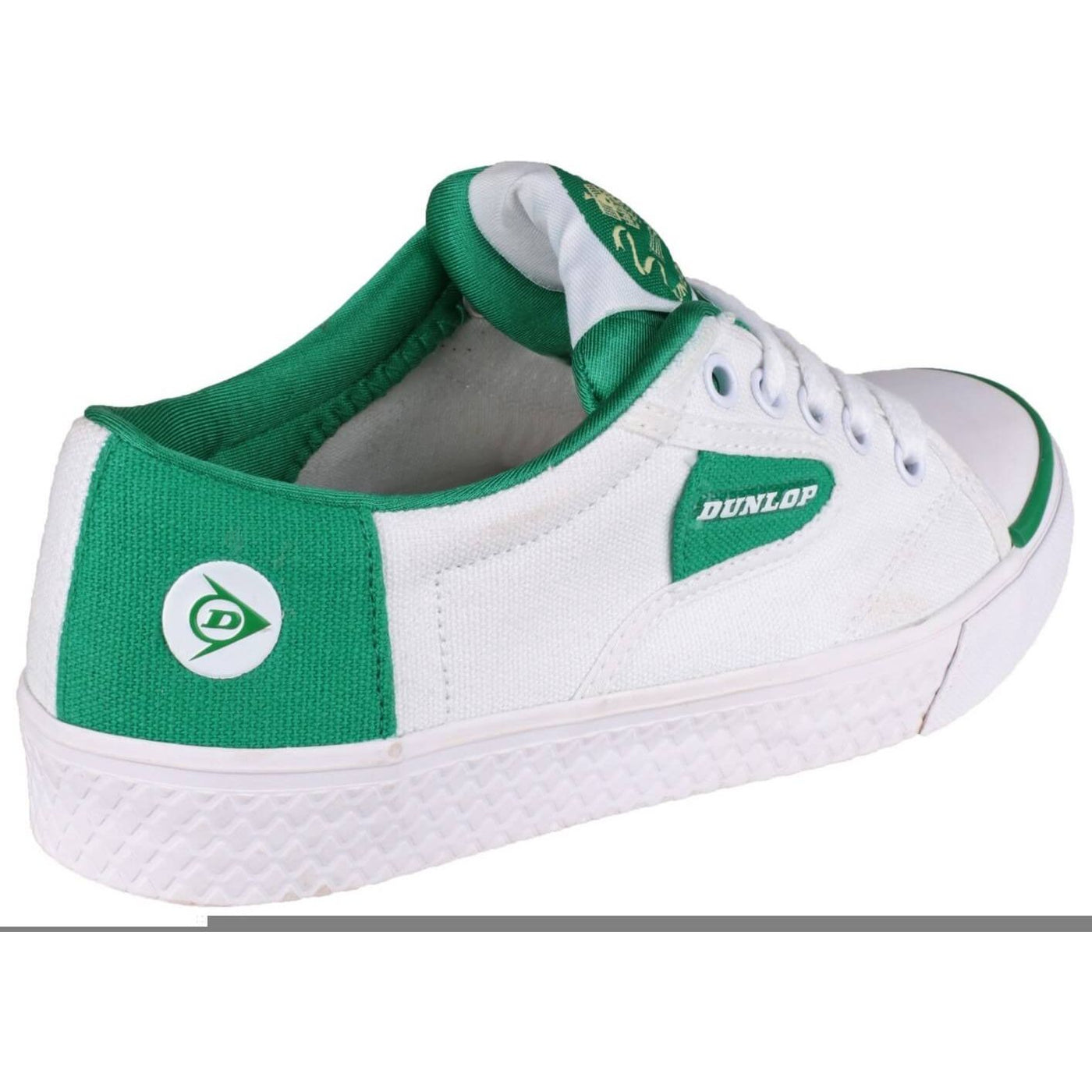Dunlop Green Flash DU1555 Non-Marking Trainers-White-2