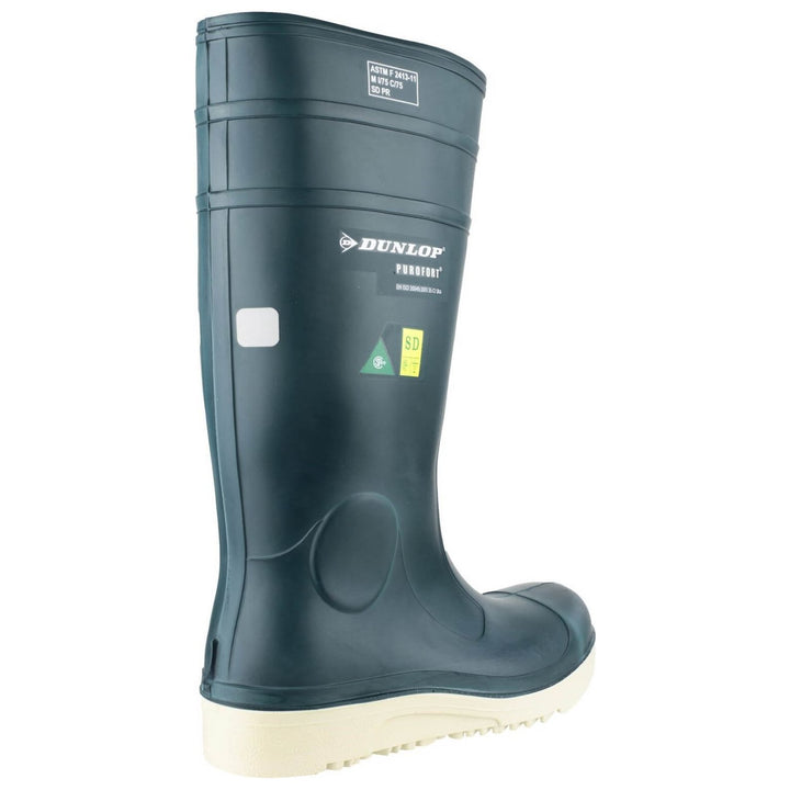 Dunlop Purofort Comfort Grip Safety Wellies-Blue-2