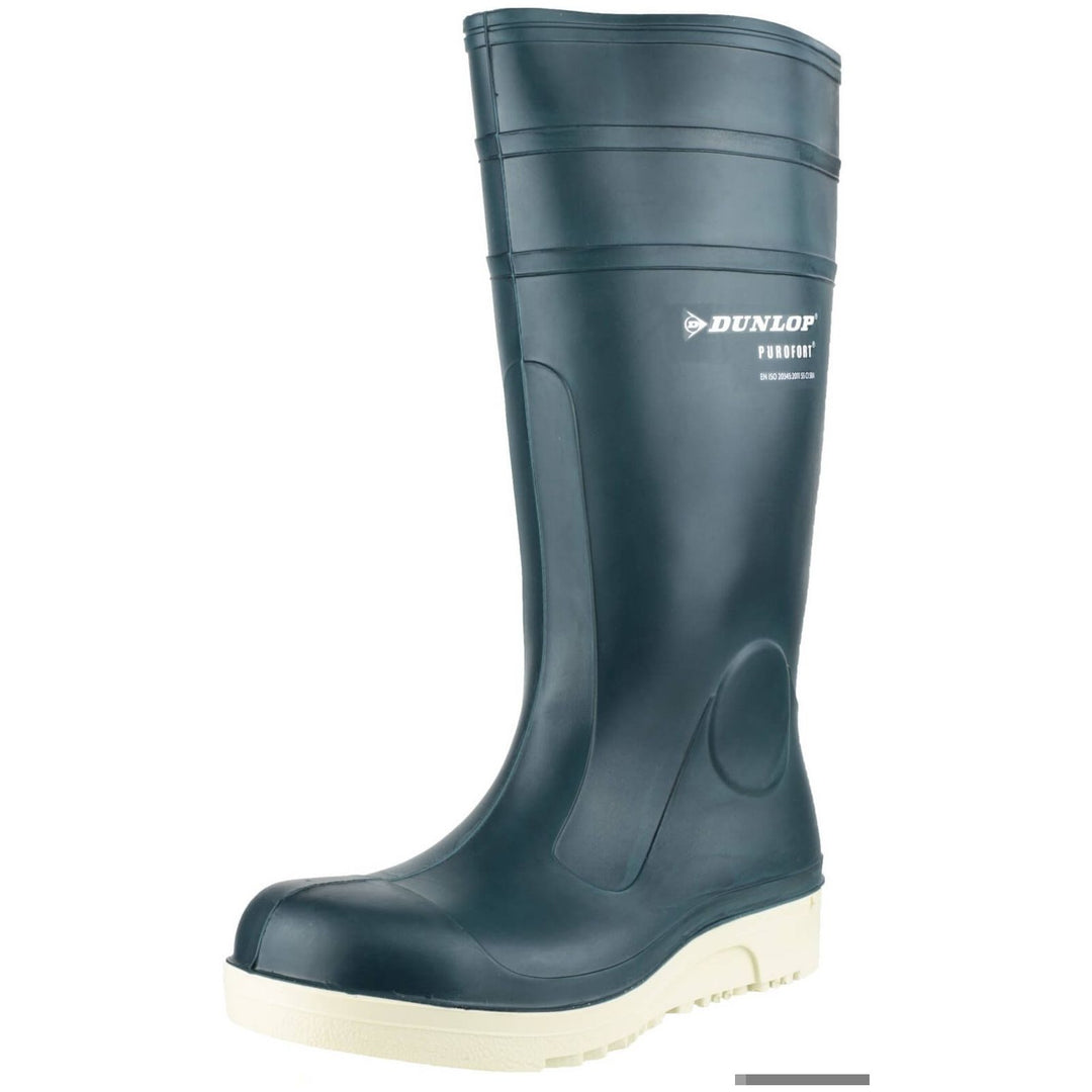 Dunlop Purofort Comfort Grip Safety Wellies-Blue-5