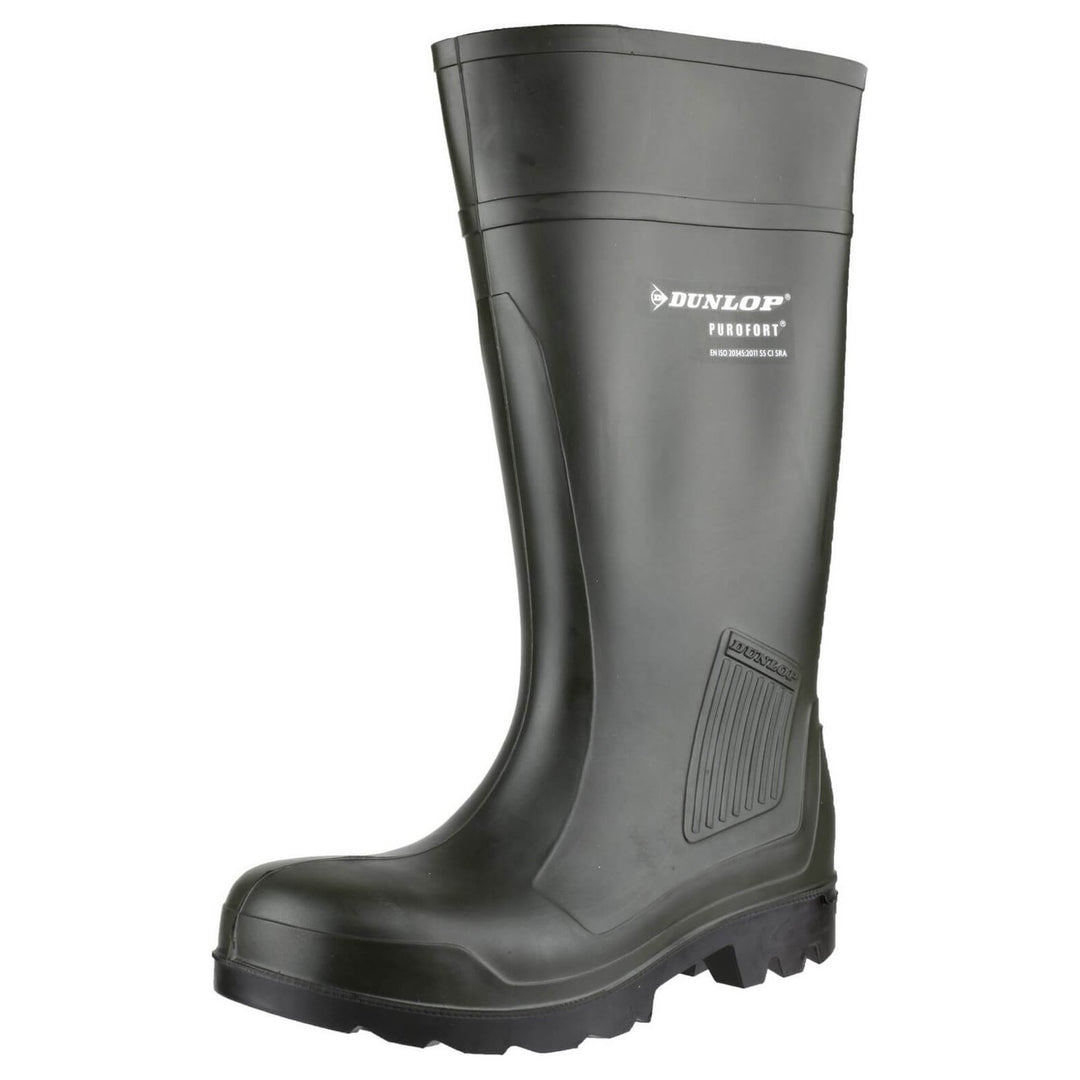 Dunlop Purofort Professional Safety Wellies-Green-5