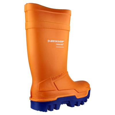Dunlop Purofort Thermo+ Safety Wellies-Orange-2