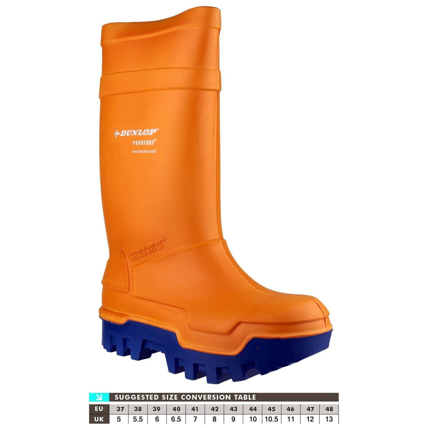 Dunlop Purofort Thermo+ Safety Wellies-Orange-6