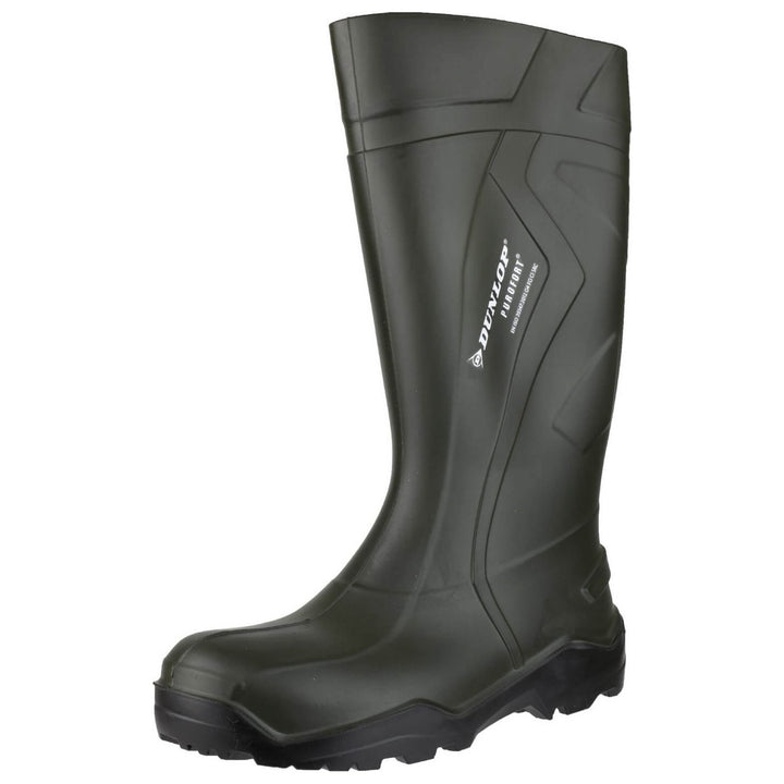 Dunlop Purofort+ Farming Wellies-Green-6