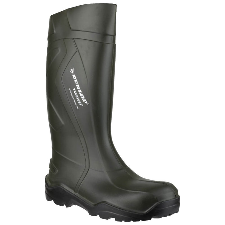 Dunlop Purofort+ Farming Wellies-Green-Main