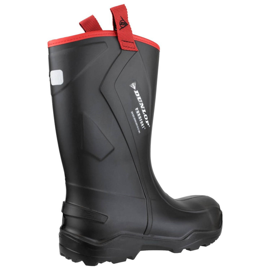 Dunlop Purofort+ Rugged Safety Wellies-Black-2