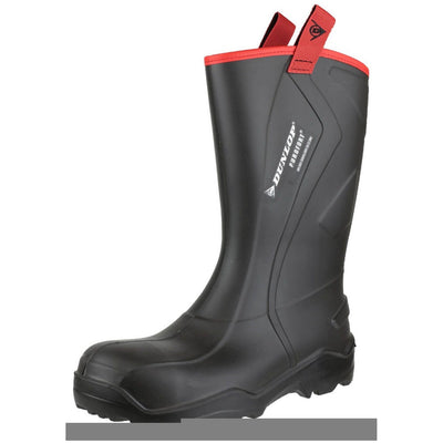 Dunlop Purofort+ Rugged Safety Wellies-Black-5