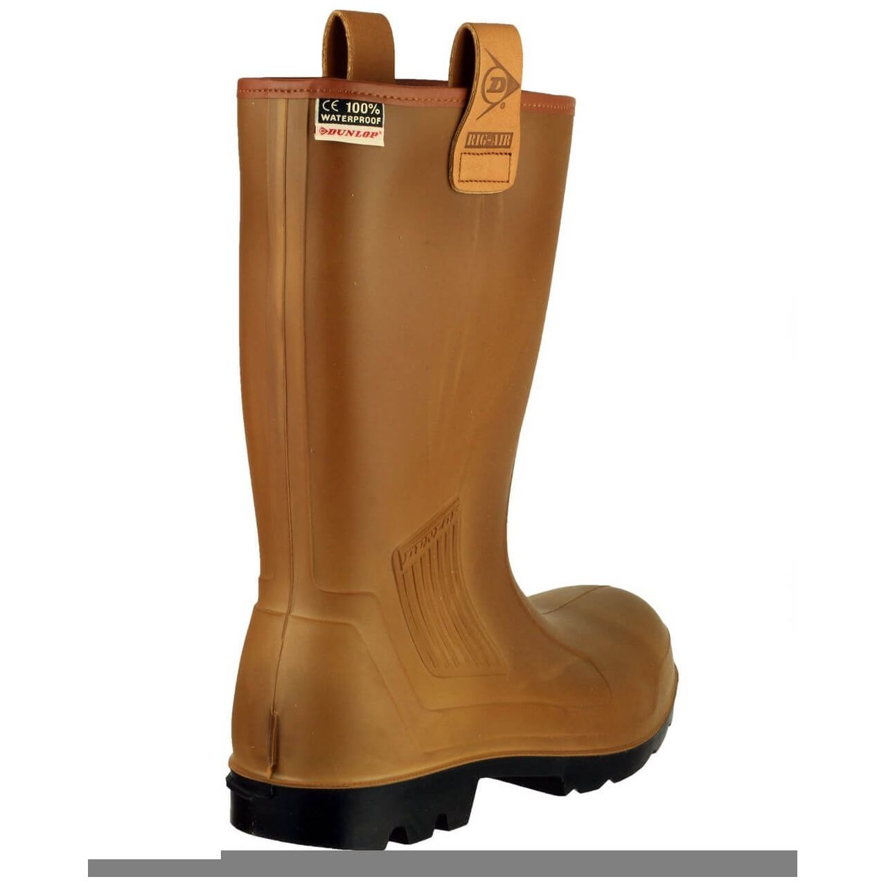 Dunlop Rig Air Fur-lined Safety Wellies-Brown-2