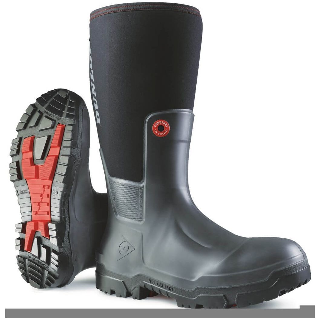 Dunlop Snugboot Pioneer Breathable Wellies -Black-3