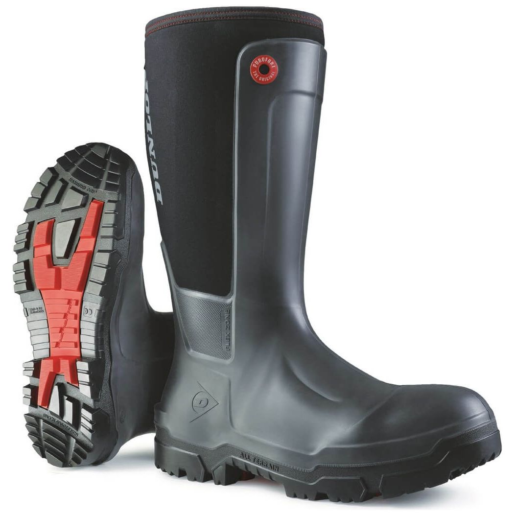 Dunlop Snugboot Workpro Safety Wellies-Black-Main