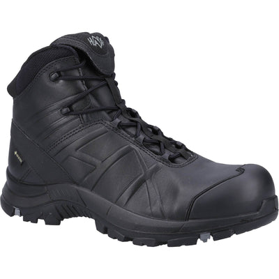 Haix Black Eagle Safety 50 Mid Cut Safety Boots Black 1#colour_black
