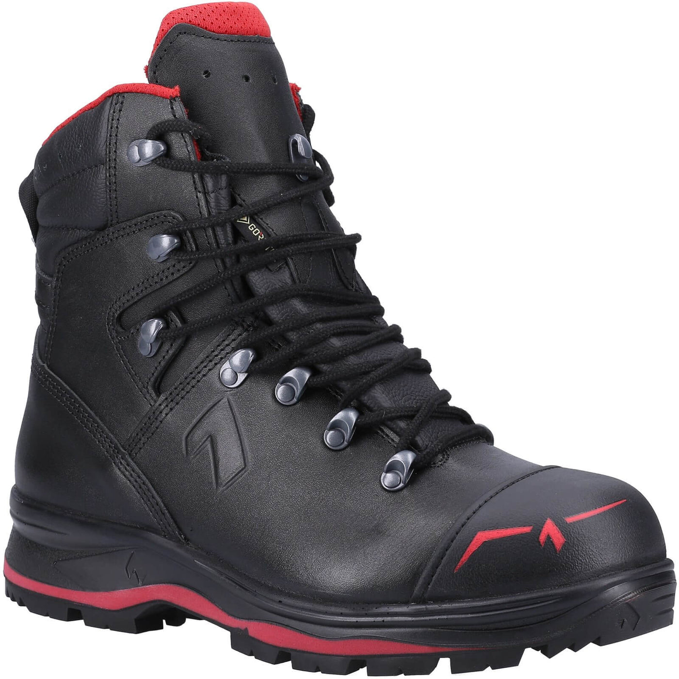 Haix Trekker Pro 2.0 Safety Boots Black/Red 1#colour_black-red