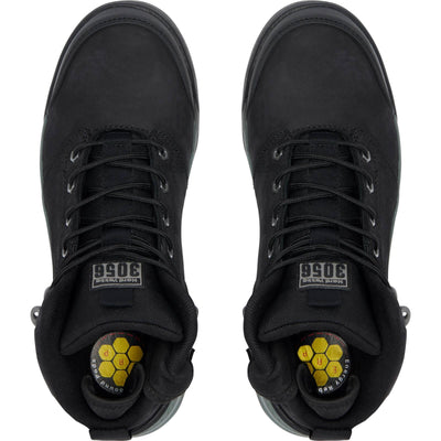 Hard Yakka 3056 Lace Zip Safety Boots Black 3#colour_black