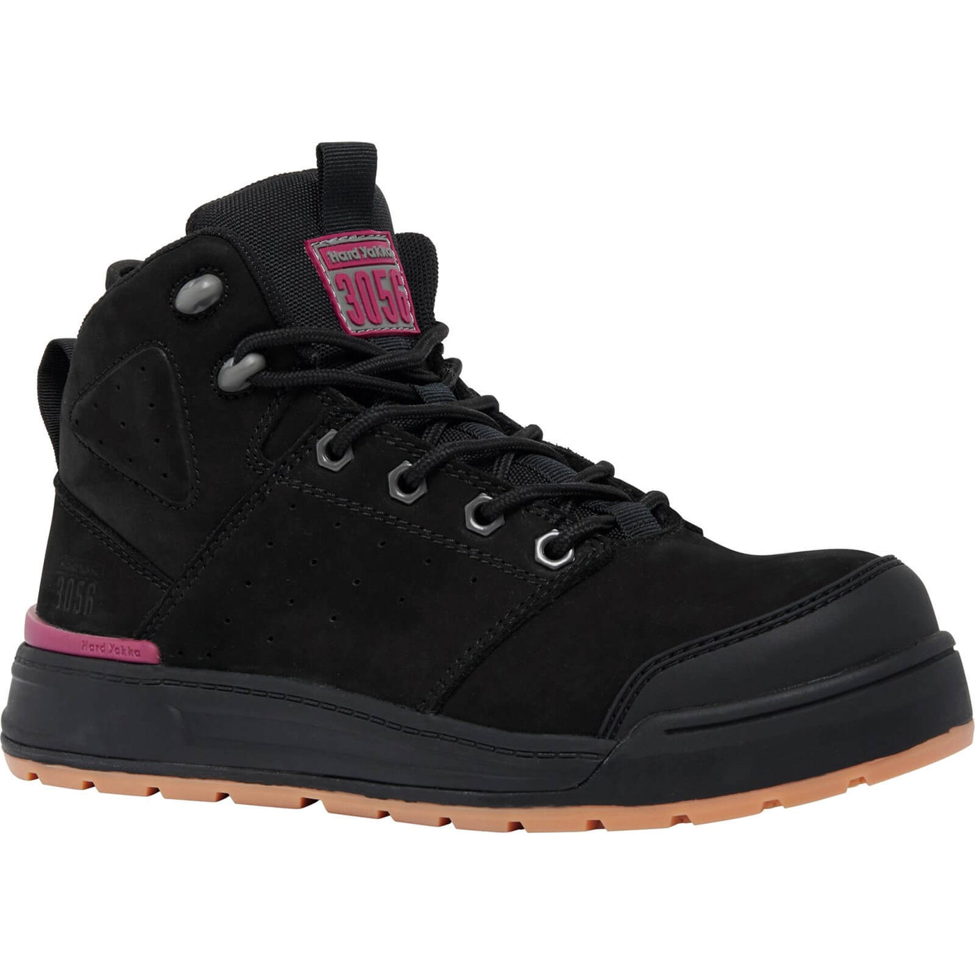 Hard Yakka 3056 PR Side Zip Safety Boots Black 1#colour_black