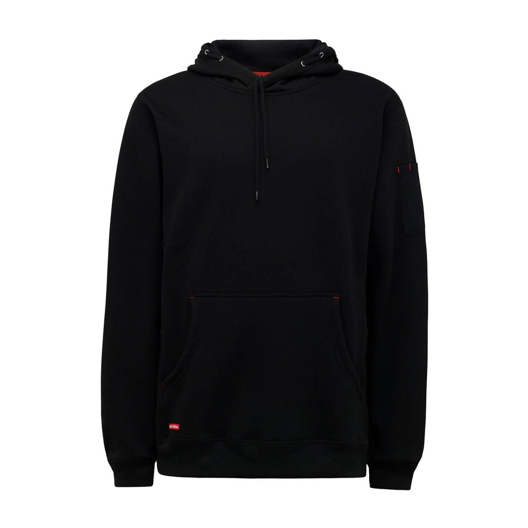 Hard Yakka Brushed Fleece Hoodie – Grey Marle Work Hoodie For Winter Worksite Comfort