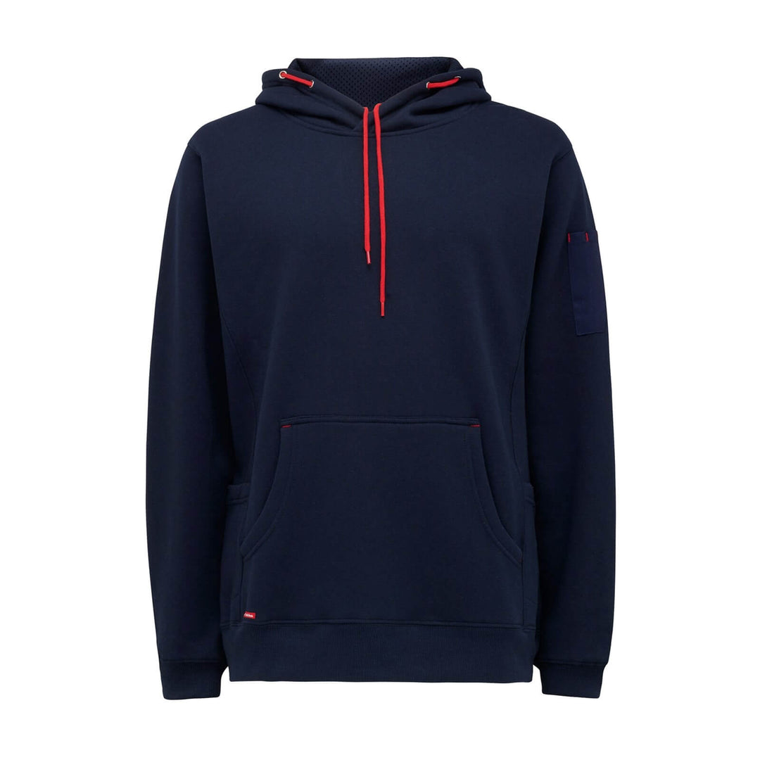 Hard Yakka Brushed Fleece Hoodie Navy 1#colour_navy-blue