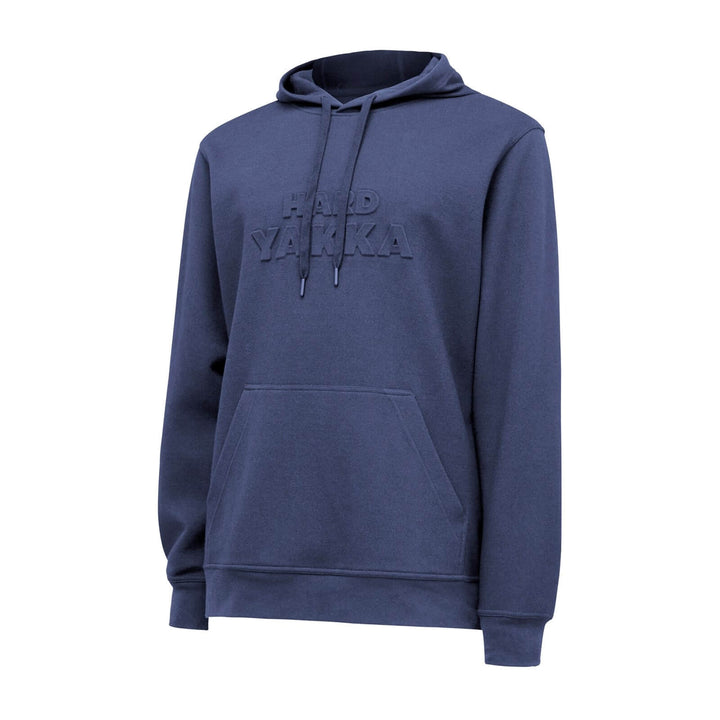 Hard Yakka Embossed Pullover Hoodie Indigo 1#colour_indigo