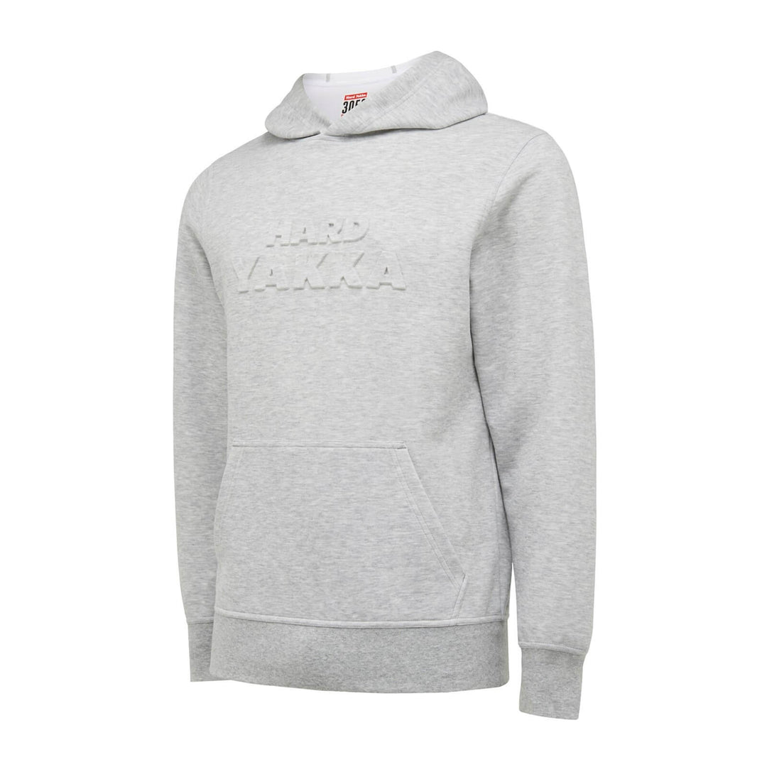 Hard Yakka Embossed Pullover Hoodie Light Grey Marle 1#colour_light-grey-marle