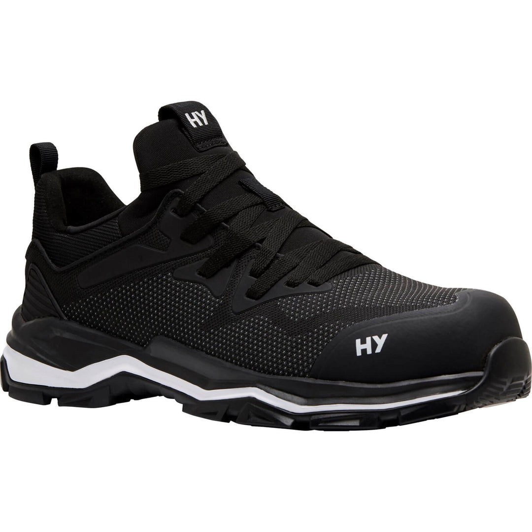 Hard Yakka Icon PR Lace Up Toe Cap Safety Trainers Black 1#colour_black