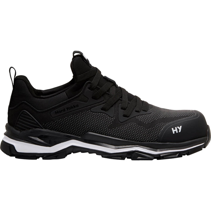 Hard Yakka Icon PR Lace Up Toe Cap Safety Trainers Black 3#colour_black