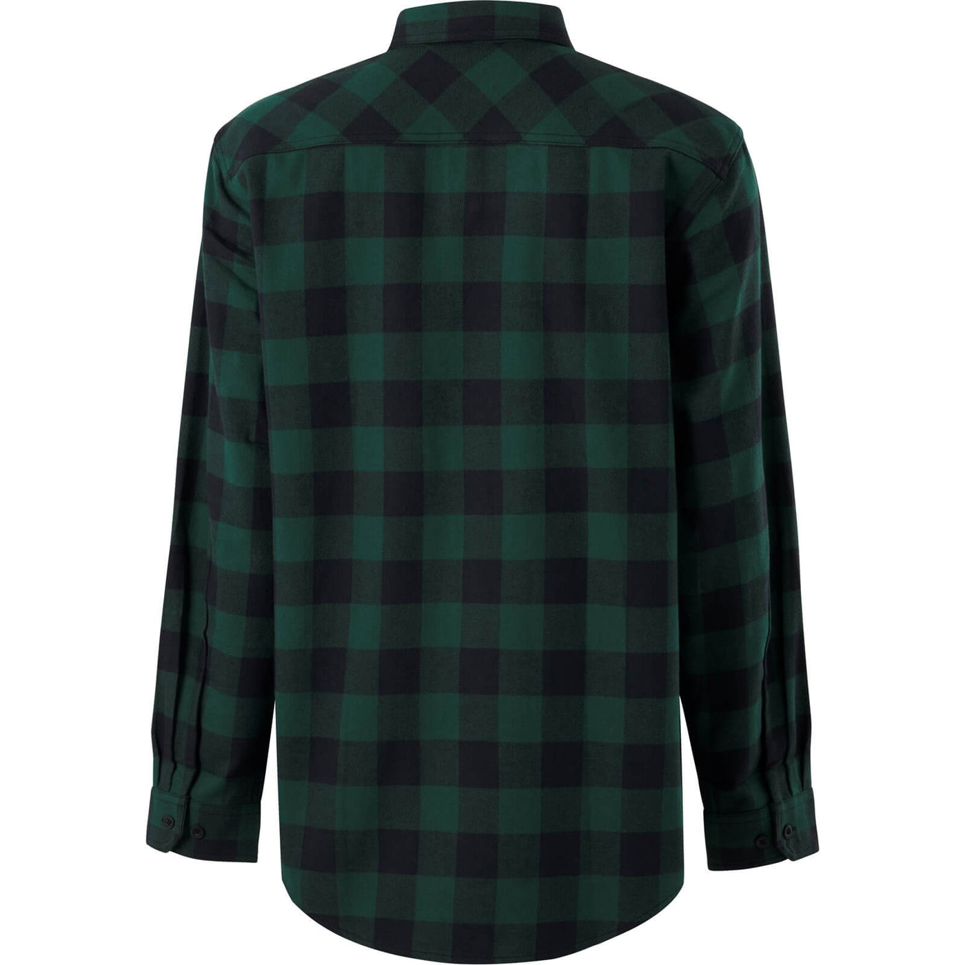 Hard Yakka Long Sleeve Check Flannel Shirt Green 2#colour_green