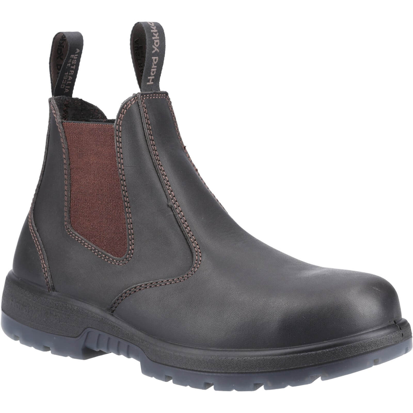 Hard Yakka Outback S3 Safety Dealer Boots Brown 1#colour_brown