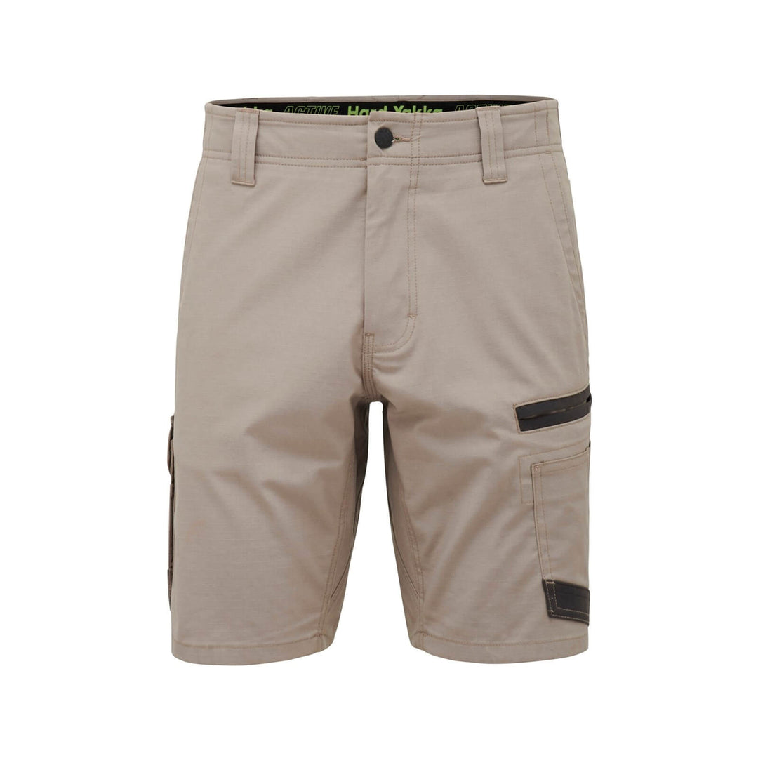 Hard Yakka Raptor Active Mid-Length Shorts Desert 1#colour_desert