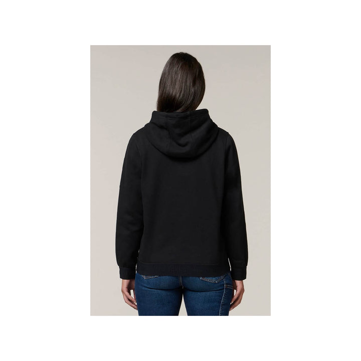 Hard Yakka Womens Gladiator Hoodie Black 2#colour_black