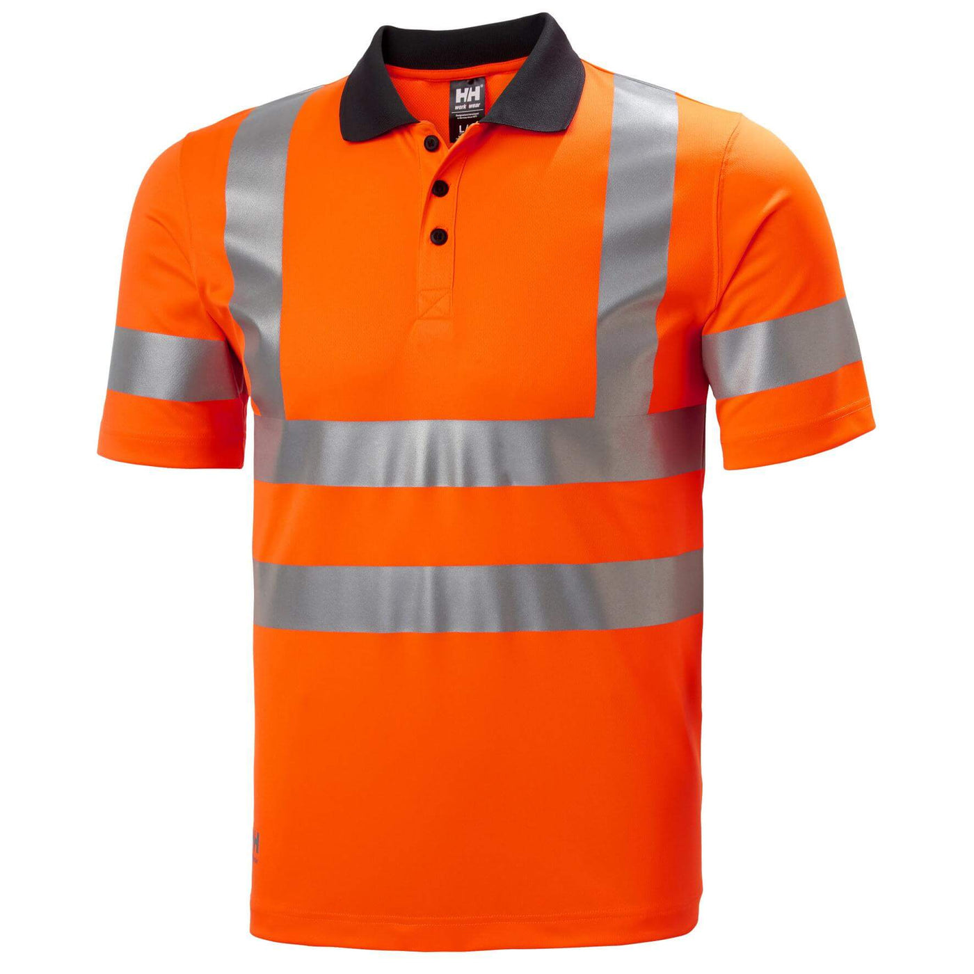 Helly Hansen Addvis Hi Vis Polo Shirt Orange 1 Front #colour_orange