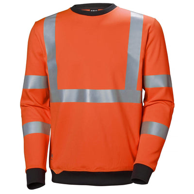 Helly Hansen Addvis Hi Vis Sweatshirt Orange 1 Front #colour_orange