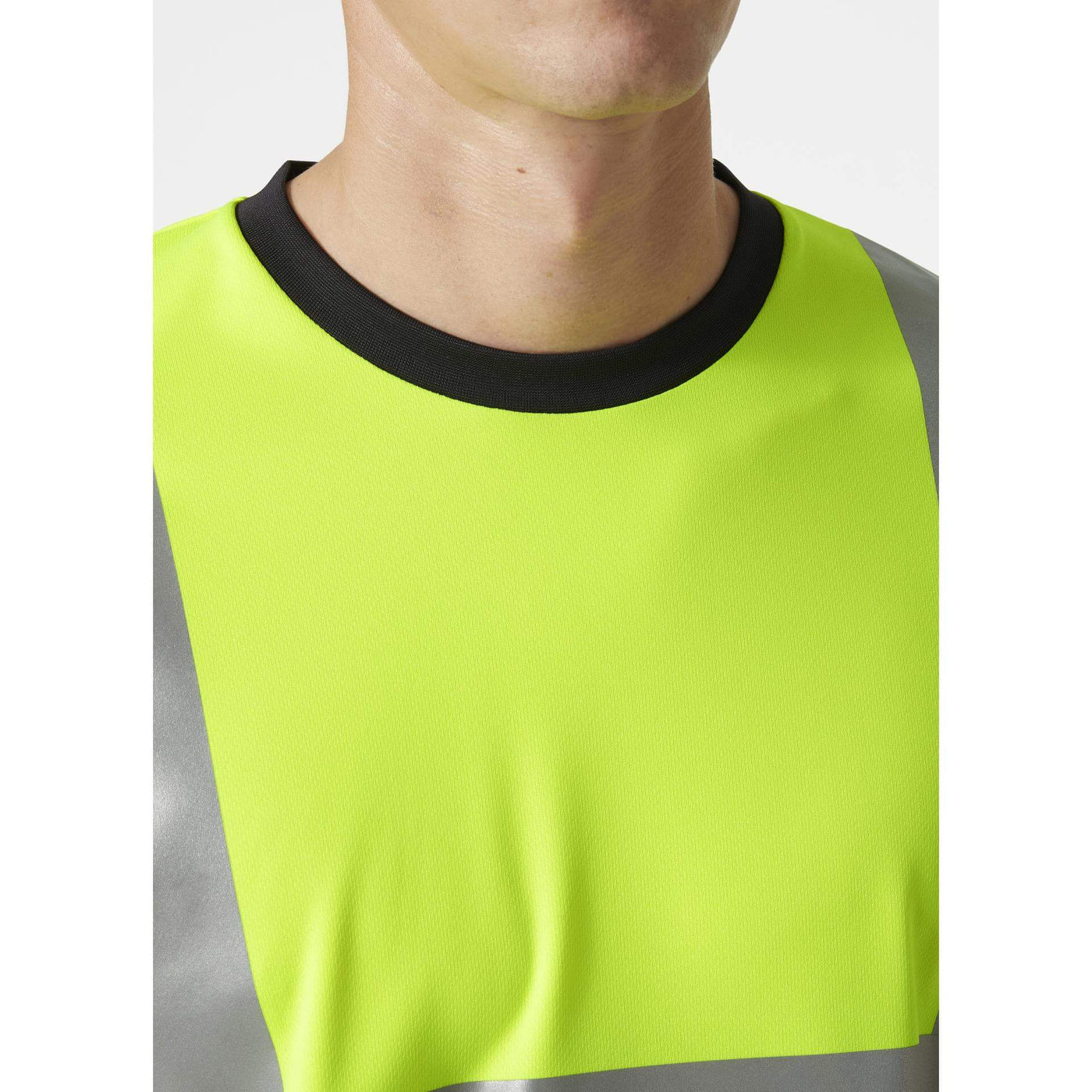 Helly Hansen Addvis Long-Sleeve Hi-Vis T-Shirt Class 1 Yellow/Ebony Feature 2#colour_yellow-ebony