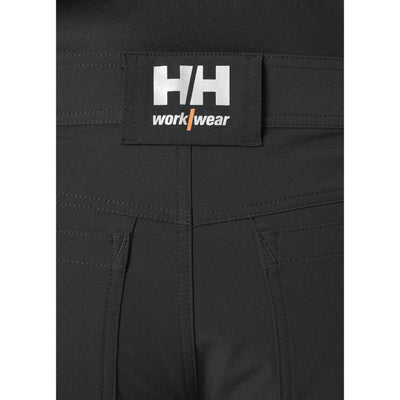 Helly Hansen Alna 4X Hi-Vis 4-Way-Stretch Cargo Trousers Class 1 Orange/Ebony Feature 3#colour_orange-ebony