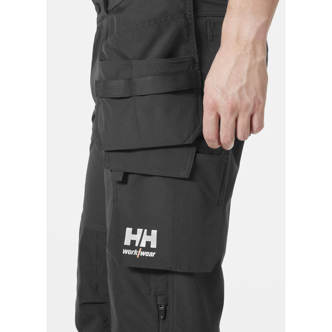 Helly Hansen Alna 4X Hi-Vis 4-Way-Stretch Construction Trousers Class 1 Yellow/Ebony Feature 1#colour_yellow-ebony