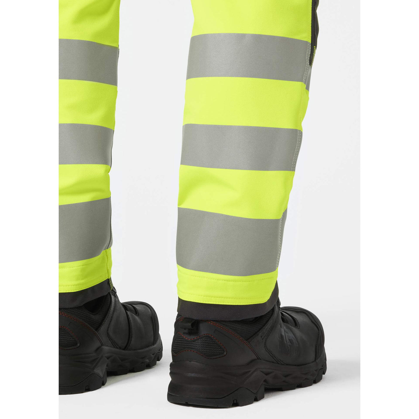 Helly Hansen Alna 4X Hi-Vis 4-Way-Stretch Construction Trousers Class 2 Yellow/Ebony Feature 4#colour_yellow-ebony
