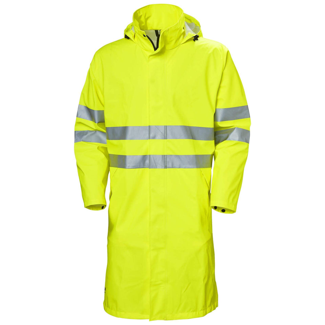 Helly Hansen Alta Hi Vis Waterproof Rain Coat Hi-Vis Yellow 1 Front #colour_hi-vis-yellow