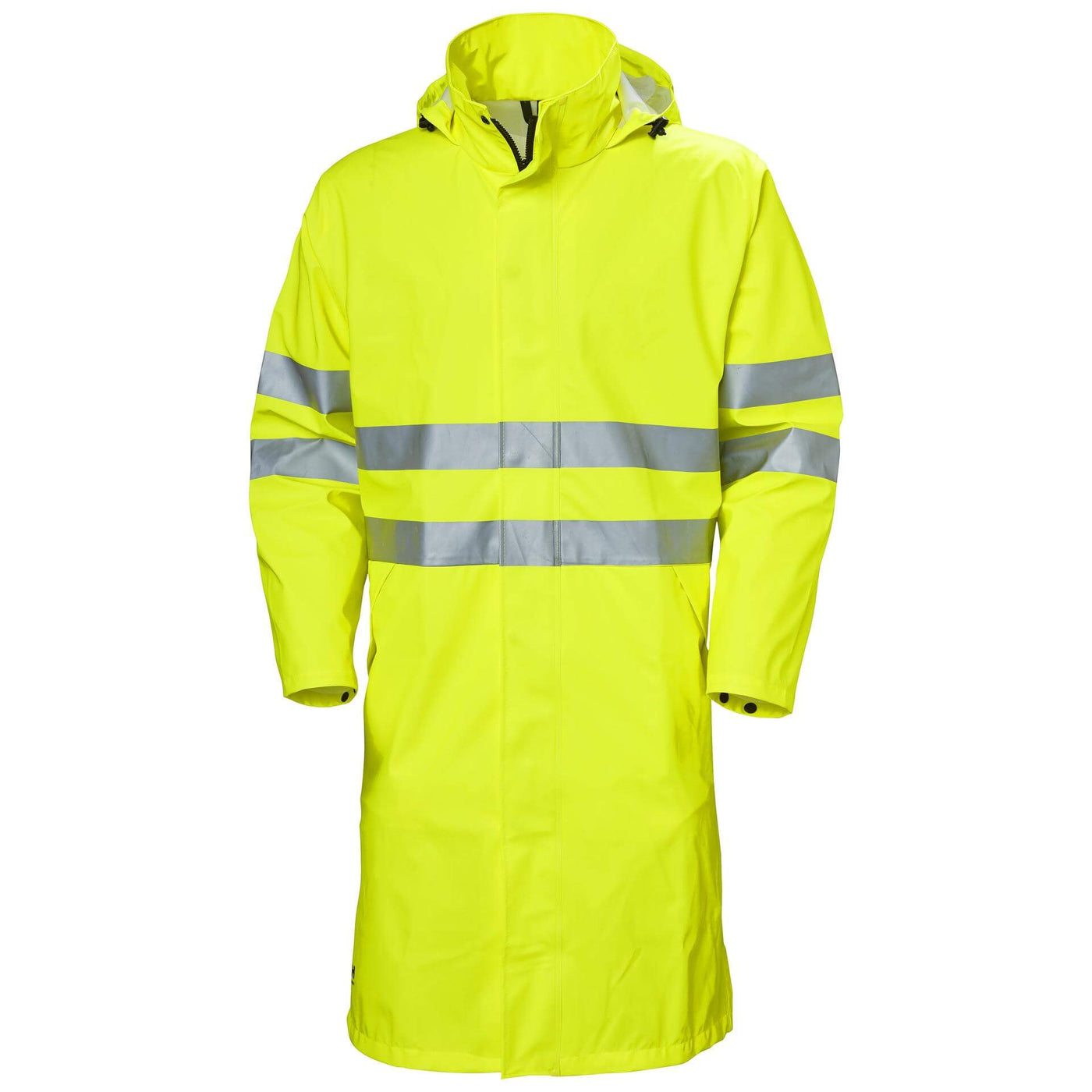 Helly Hansen Alta Hi Vis Waterproof Rain Coat Hi-Vis Yellow 1 Front #colour_hi-vis-yellow
