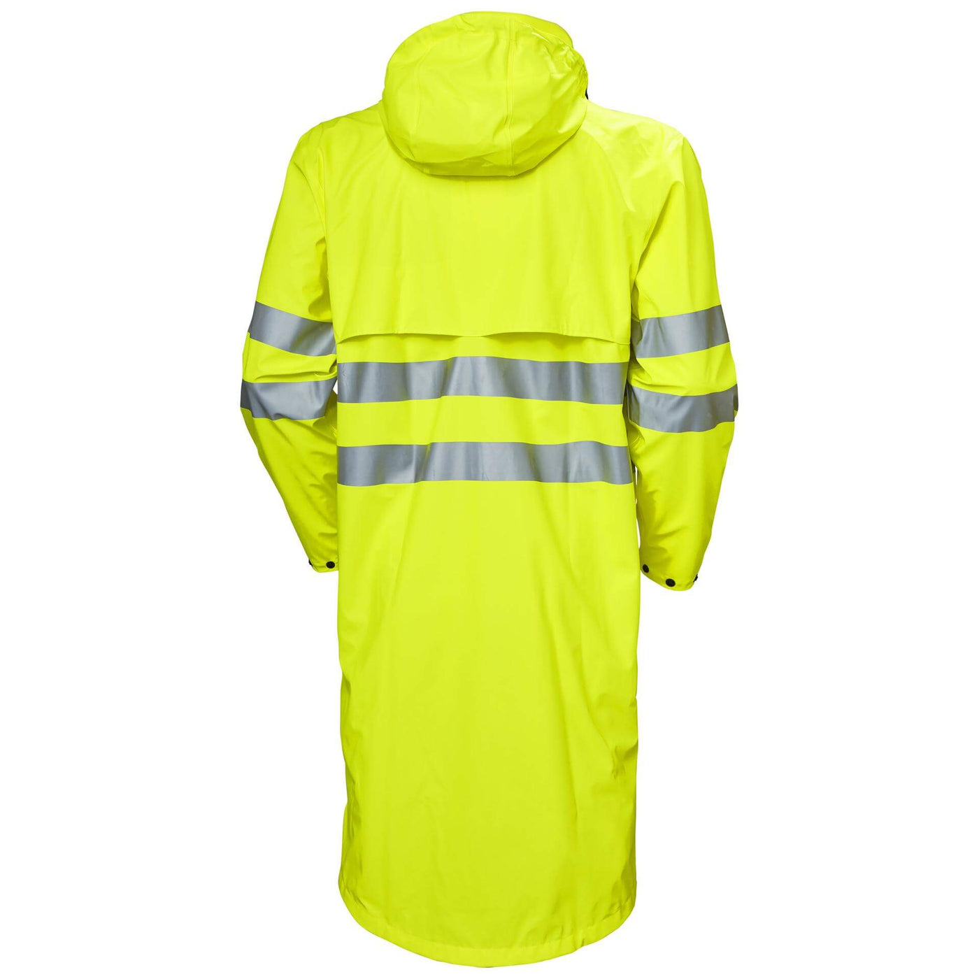 Helly Hansen Alta Hi Vis Waterproof Rain Coat Hi-Vis Yellow 2 Rear #colour_hi-vis-yellow