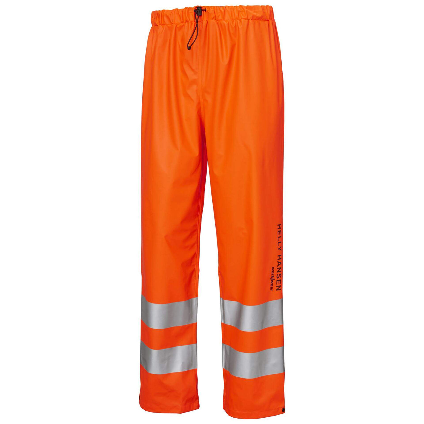 Helly Hansen Alta Hi Vis Waterproof Rain Work Trousers Hi-Vis Orange 1 Front #colour_hi-vis-orange
