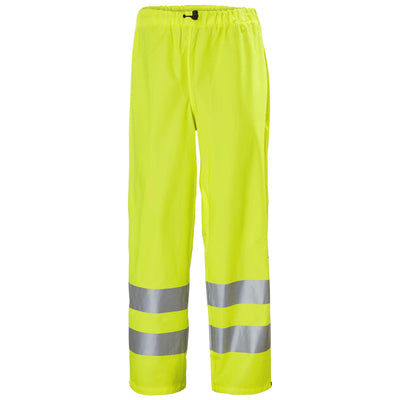 Helly Hansen Alta Hi Vis Waterproof Rain Work Trousers Hi-Vis Yellow 1 Front #colour_hi-vis-yellow
