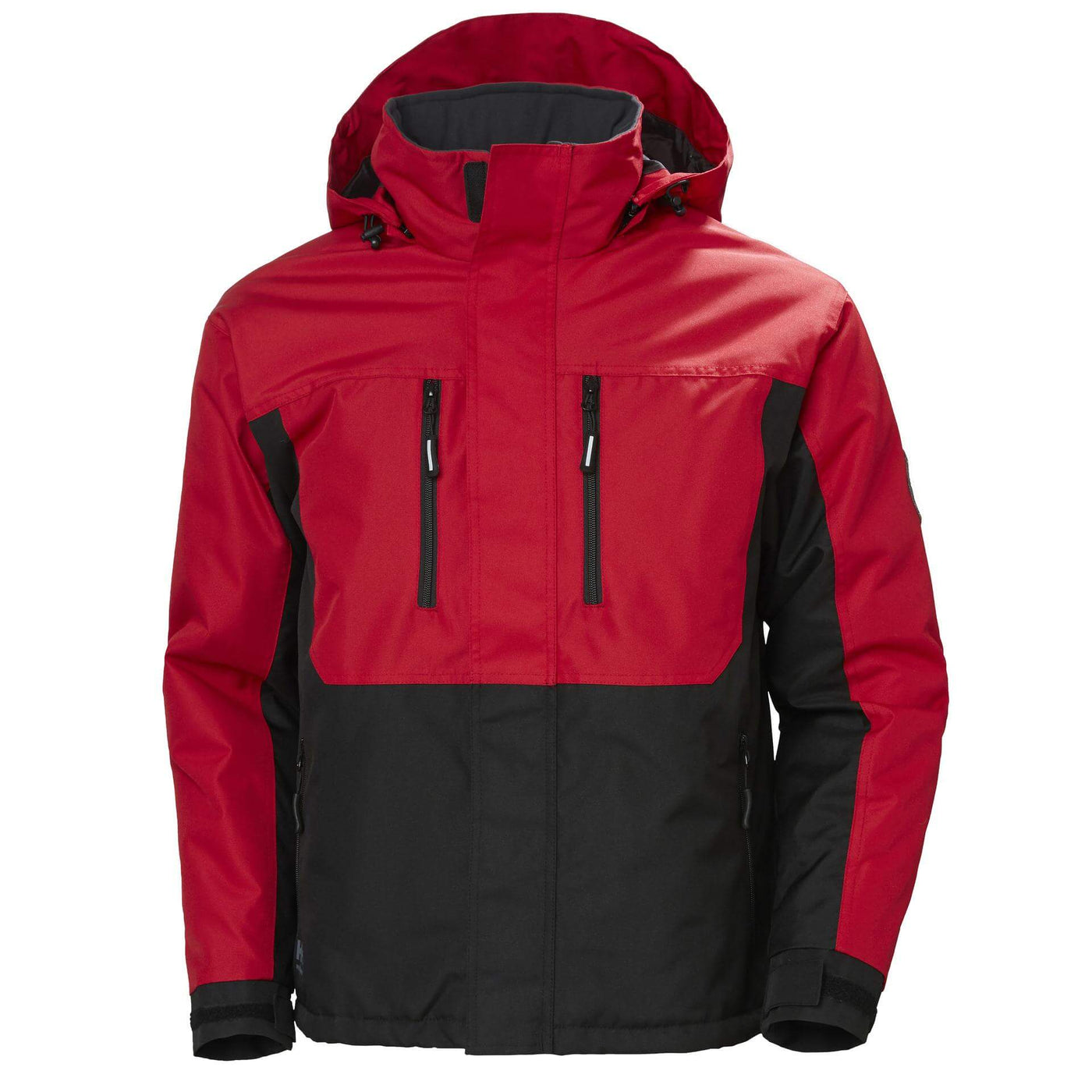 Helly Hansen Berg Insulated Winter Jacket HH Red/Black 1 Front #colour_hh-red-black