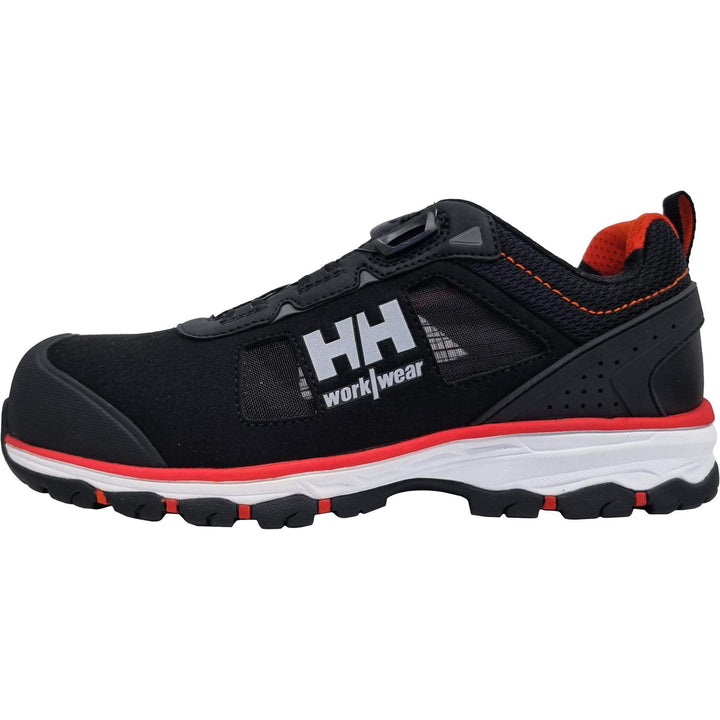 Helly Hansen Chelsea Evolution 2 BOA S1P Lightweight Safety Sandals Black/Orange Front#colour_black-orange