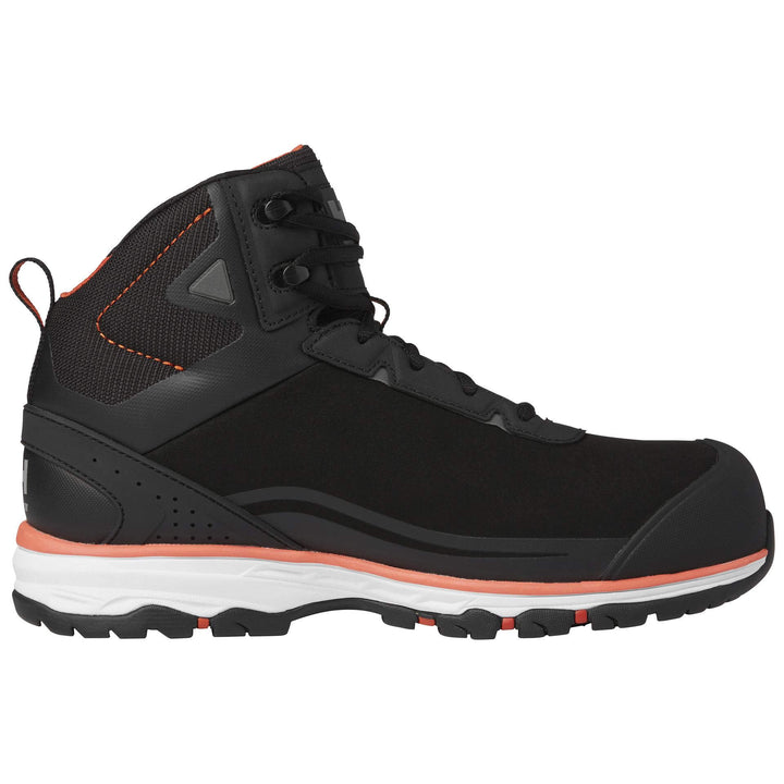 Helly Hansen Chelsea Evolution 2 Mid S3 Lightweight Safety Boots Black/Orange Detail 2#colour_black-orange