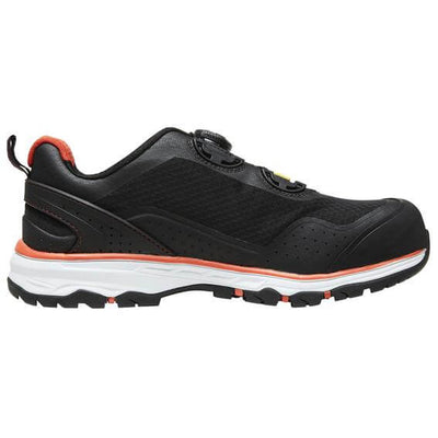 Helly Hansen Chelsea Evolution Boa Aluminium Toe Cap Work Safety Shoes Black/Orange 1 Side #colour_black-orange