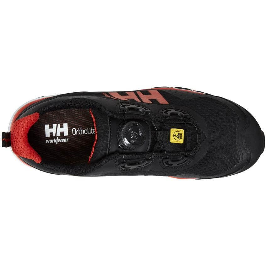 Helly Hansen Chelsea Evolution Boa Aluminium Toe Cap Work Safety Shoes Black/Orange 3 Top #colour_black-orange