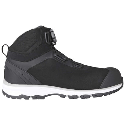 Helly Hansen Chelsea Evolution Boa Wide Composite Toe Cap Safety Work Boots Black/Grey 2 Side #colour_black-grey