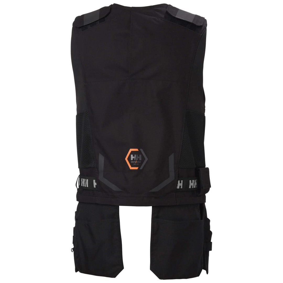 Helly Hansen Chelsea Evolution Construction Vest Black Back#colour_black