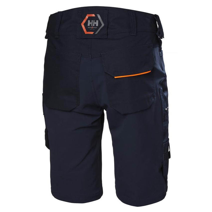 Helly Hansen Chelsea Evolution Stretch Construction Shorts Navy 2 Rear #colour_navy