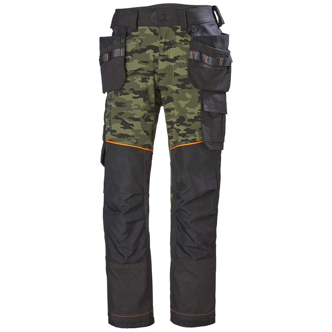 Helly Hansen Chelsea Evolution Stretch Construction Trousers Camo 1 Front #colour_camo