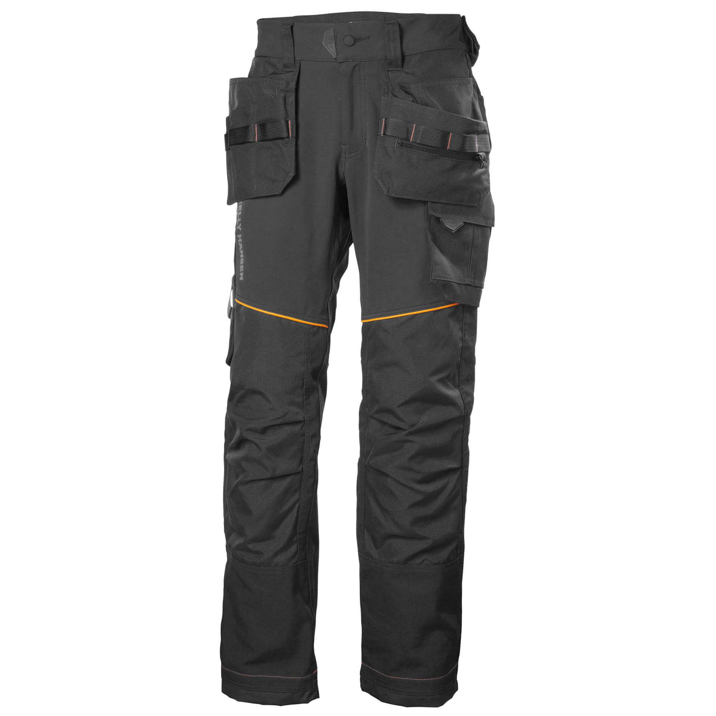 Helly Hansen Chelsea Evolution Stretch Construction Trousers Dark Grey 1 Front #colour_dark-grey