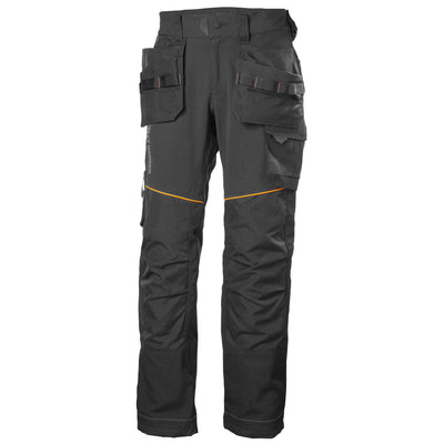 Helly Hansen Chelsea Evolution Stretch Construction Trousers Dark Grey 1 Front #colour_dark-grey