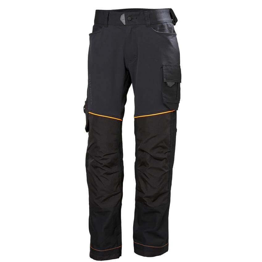 Helly Hansen Chelsea Evolution Stretch Work Trousers Black 1 Front #colour_black